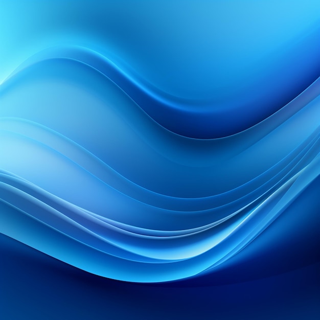 Foto de fondo de ondas azules telón de fondo de olas azules para el diseño AI Generado