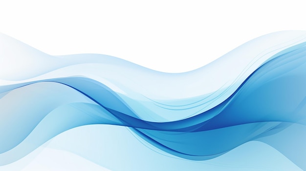Foto de fondo de ondas azules telón de fondo de olas azules para el diseño AI Generado