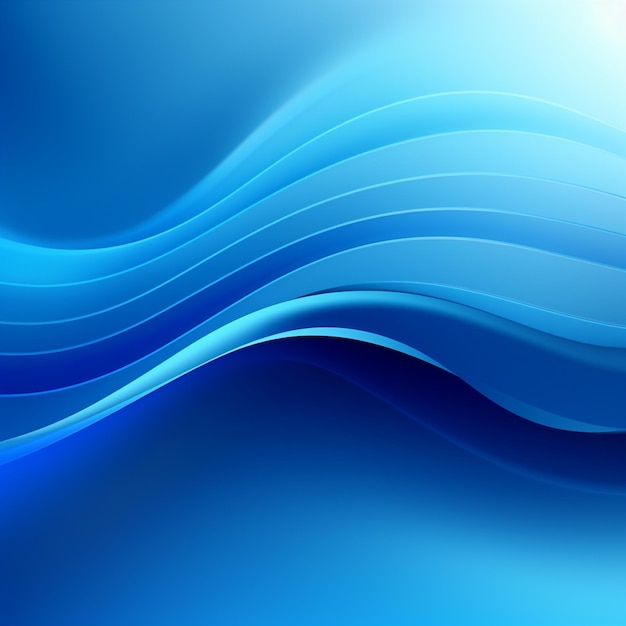 Foto de fondo de ondas azules telón de fondo de olas azules para el diseño AI Generado