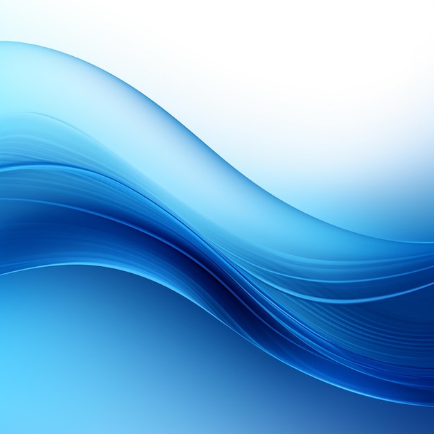 Foto de fondo de ondas azules telón de fondo de olas azules para el diseño AI Generado