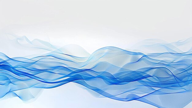 Foto de fondo de ondas azules telón de fondo de olas azules para el diseño AI Generado