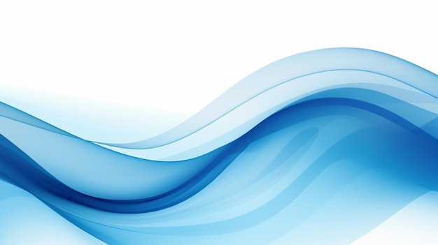 Foto de fondo de ondas azules telón de fondo de olas azules para el diseño AI Generado