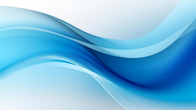Foto de fondo de ondas azules telón de fondo de olas azules para el diseño AI Generado