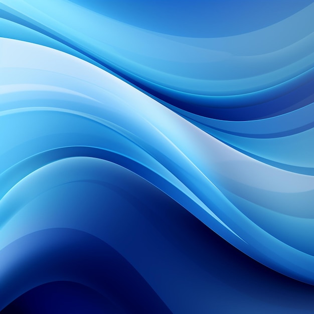 Foto de fondo de ondas azules telón de fondo de olas azules para el diseño AI Generado