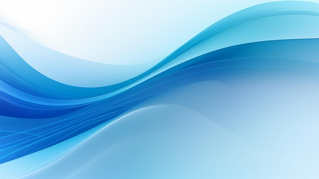 Foto de fondo de ondas azules telón de fondo de olas azules para el diseño AI Generado