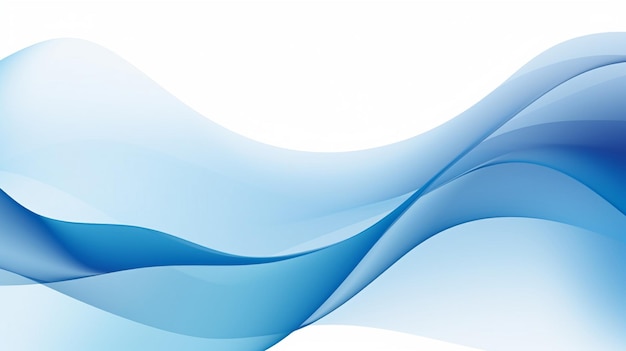 Foto de fondo de ondas azules telón de fondo de olas azules para el diseño AI Generado