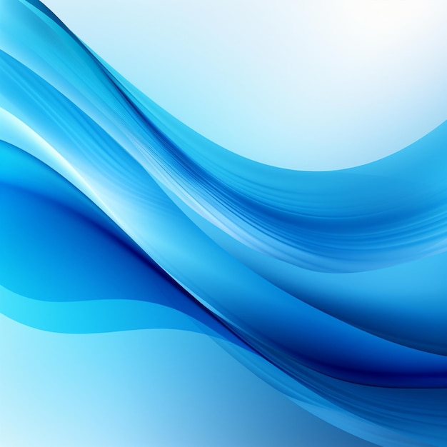 Foto de fondo de ondas azules telón de fondo de olas azules para el diseño AI Generado