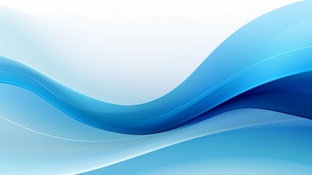 Foto de fondo de ondas azules telón de fondo de olas azules para el diseño AI Generado