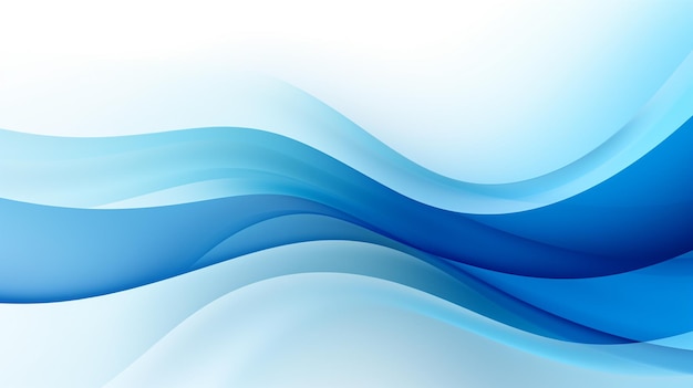 Foto de fondo de ondas azules telón de fondo de olas azules para el diseño AI Generado
