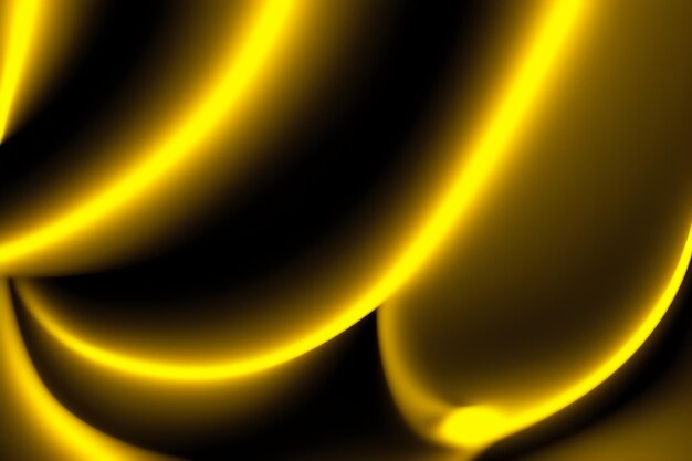 Foto foto fondo panorámico oscuro bokeh amarillo brillante círculos brillantes onda abstracta