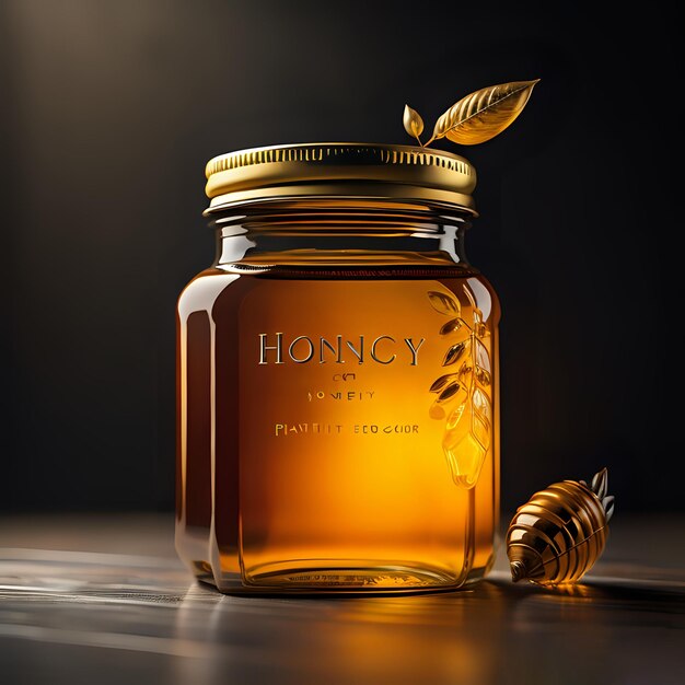 Foto de un frasco de miel