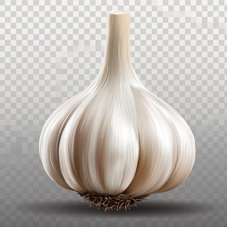 Foto foto freier knoblauch isoliert auf weiß