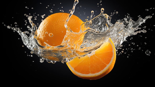 una foto de fruta naranja