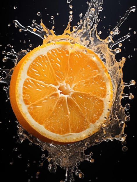 una foto de fruta naranja