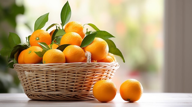 Foto de frutas y jugos de naranja jugosos naturales con fondo de granja naranja