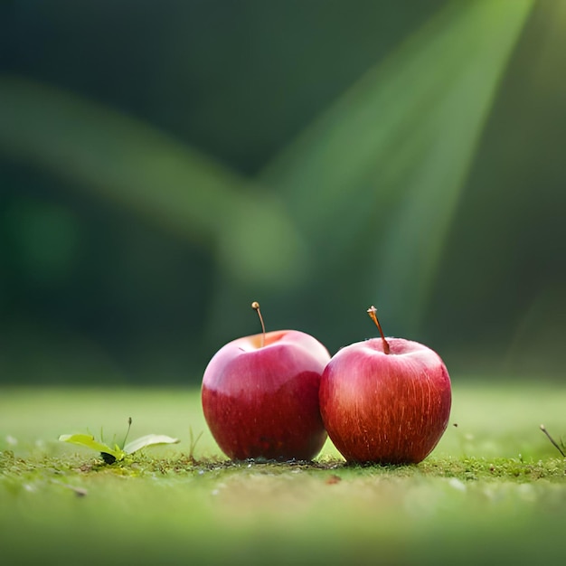 Foto foto de frutas de otoño colgando de una rama de árbol en el jardín