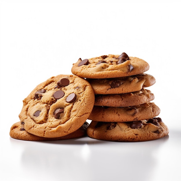 Foto de galletas sin fondo con fondo blanco