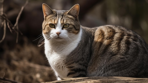 Foto de gato americano de pelo duro