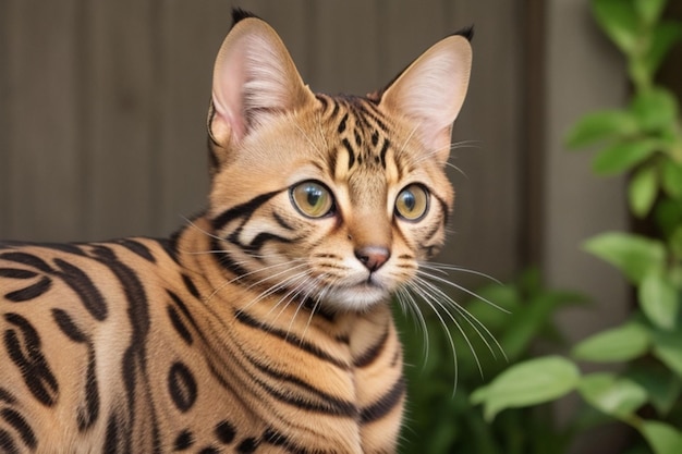 Foto foto del gato de bengala