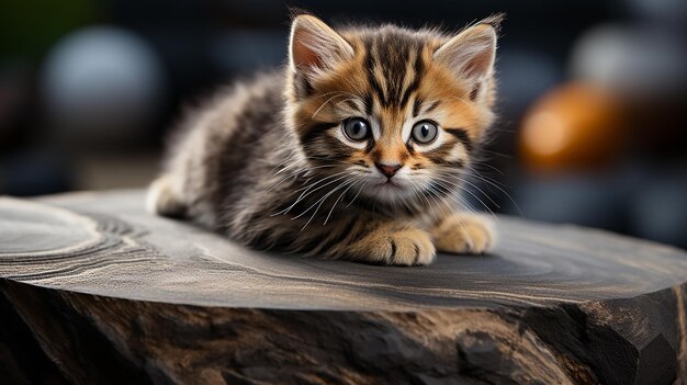 Foto de un gato marrón