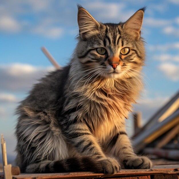 foto de gato toma completa de alta calidad hdr 16k ultra hd salvaje