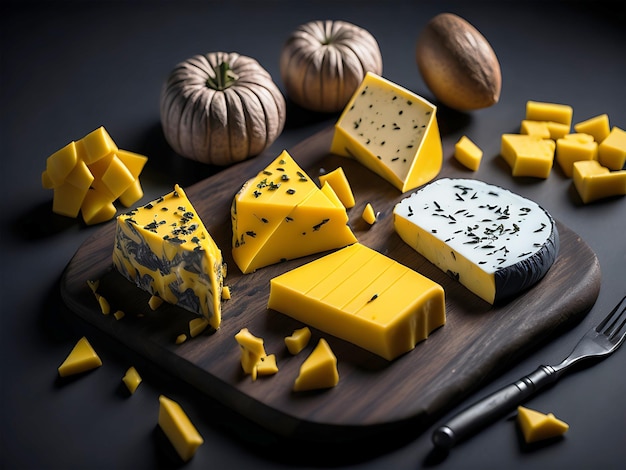 Foto generada por IA delicioso queso