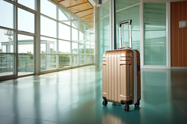 Foto foto gepäck koffer reise beutel auf einem flughafen urlaub