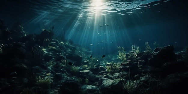 Foto gerada por IA gerada por IA do mundo oceânico marinho Náutico marinho