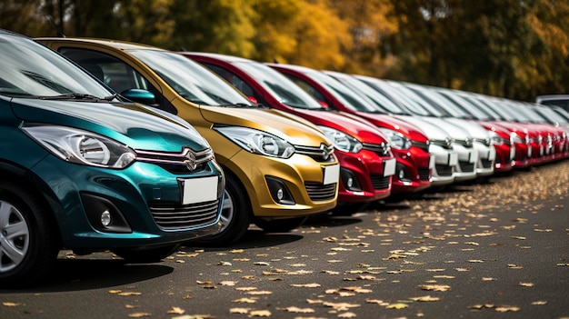 Una foto de una gestión de flotas de alquiler de coches