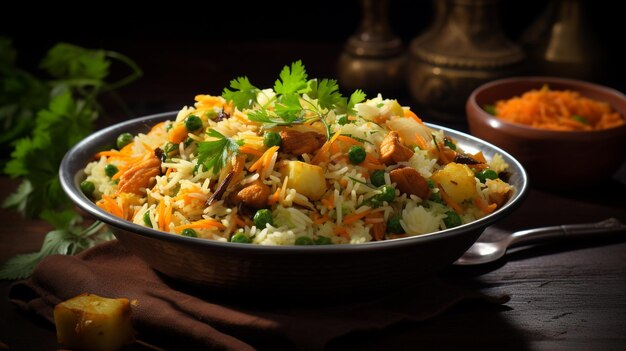 Foto Gesunde Mahlzeit, Rezept für gegrillten Rindfleisch-Taco-Salat, generiert von KI