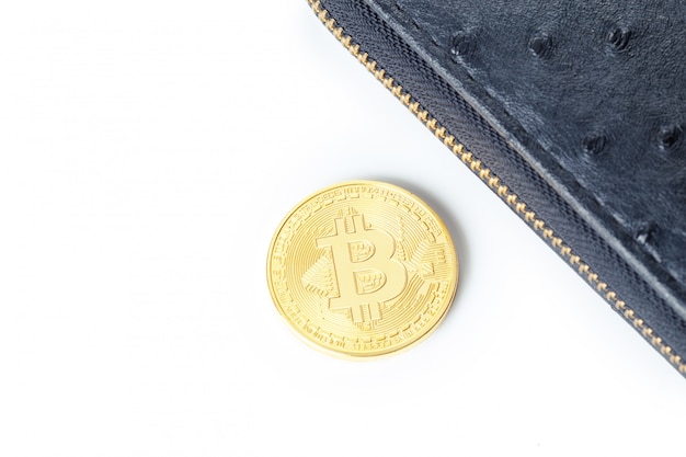 Foto goldenes Bitcoin