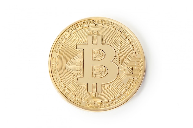 Foto goldenes Bitcoin