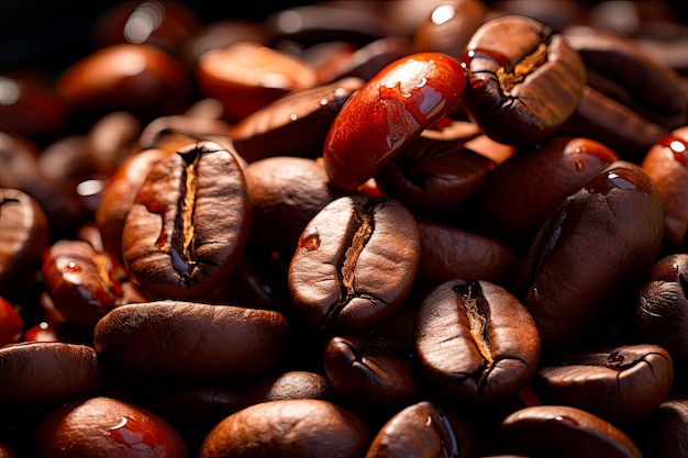 foto de granos de café día internacional del café