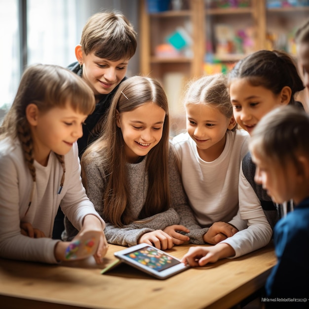 Foto gratis alumnos de primaria en clase