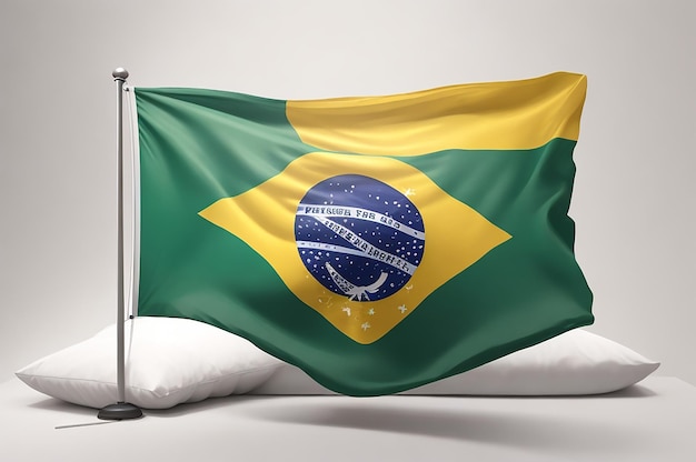 Foto grátis bandeira brasileira em branco