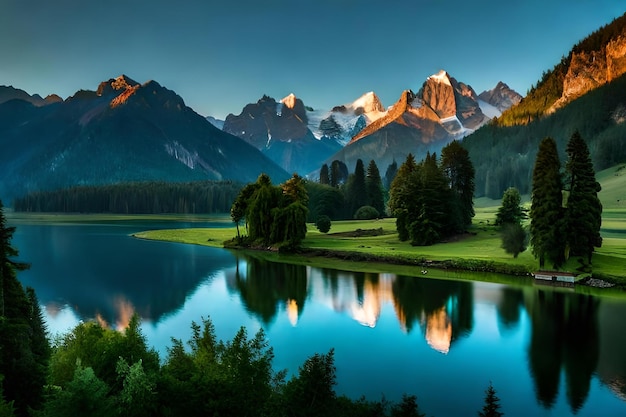 Foto grátis belas montanhas cobertas de neve paisagem estado de caxemira índia