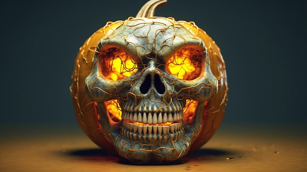 una foto gratis de calabaza de Halloween