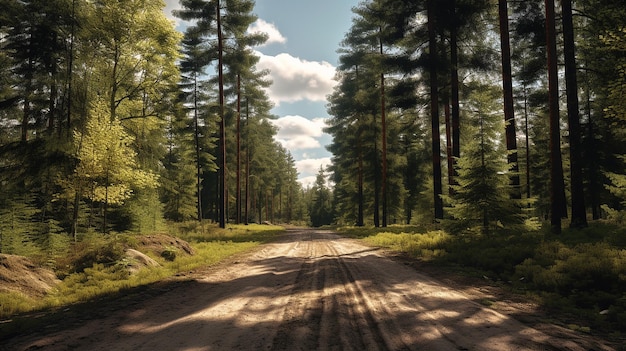 una foto gratis de camino en el bosque