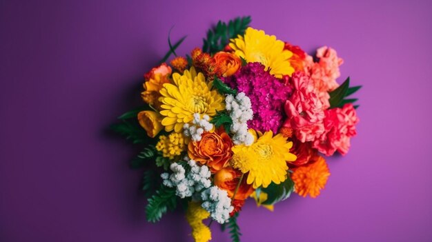 Foto gratis colorido hermoso ramo de flores de primavera o verano