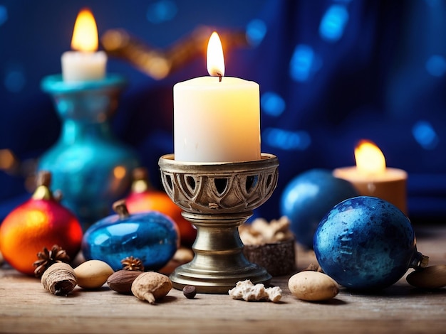 Foto gratis composición de Hanukkah