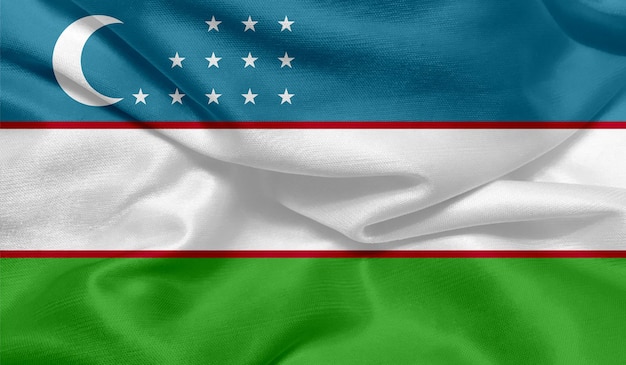 Foto grátis da bandeira do Uzbequistão