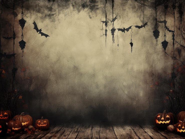 Foto foto grátis de papel de parede de halloween com abóbora malvada