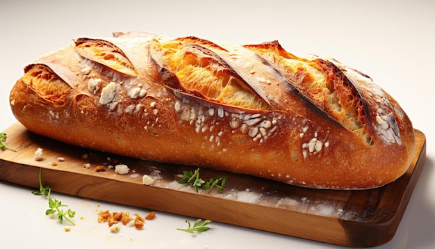 Foto gratis de deliciosa baguette pan artesanal pan casero