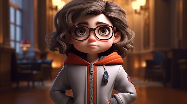 una foto gratis de diseño de personajes animados renderizados en 3d