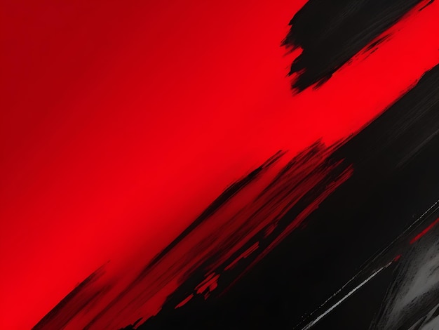 Foto gratis fondo de banner de trazo de pincel rojo y negro AI generado