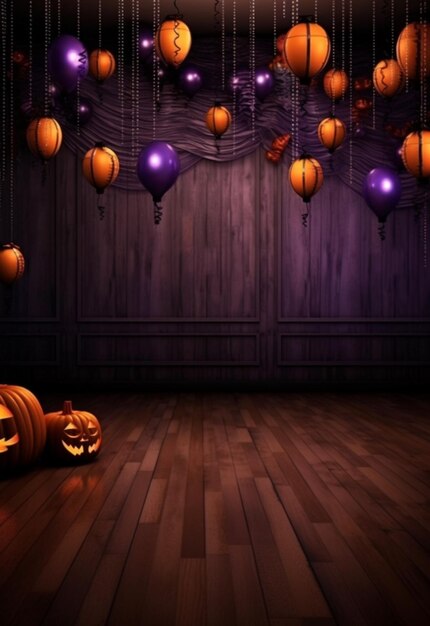 Foto foto gratis de fondo de pantalla de halloween con calabazas malvadas