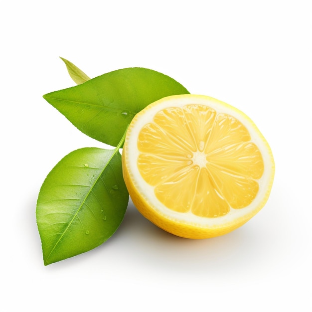 Foto gratis limón fresco aislado sobre fondo blanco