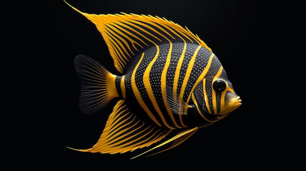 una foto gratis de peces renderizados en 3d