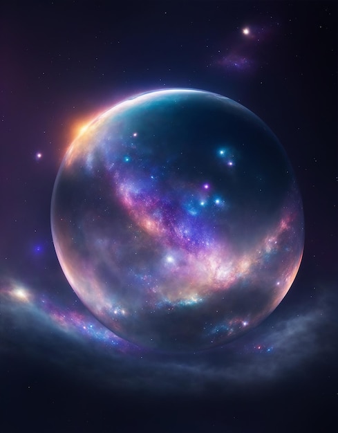 Foto gratis del universo encerrado en una esfera.