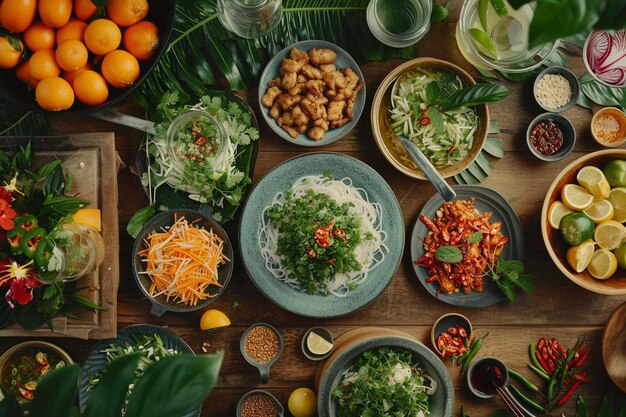 Foto foto gratuita da culinária vietnamita ga nuong para uso comercial